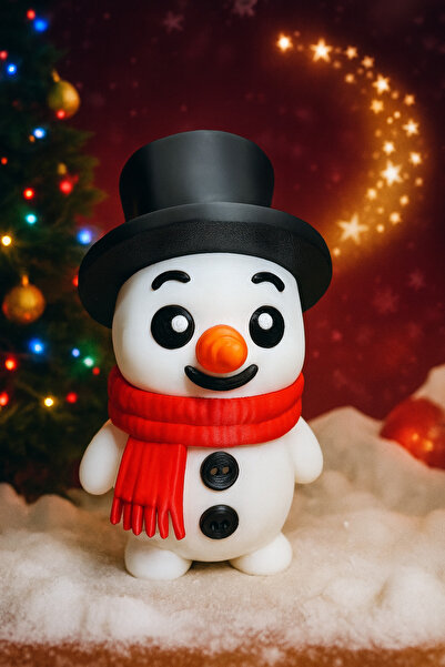BULUT 3D Snowman (Kardan Adam) Figür - Yılbaşı masaüstü ve hediyelik