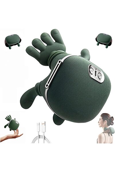 HYX Electric Neck & Shoulder Massager - Shiatsu Deep Tissue with Heat (Green)