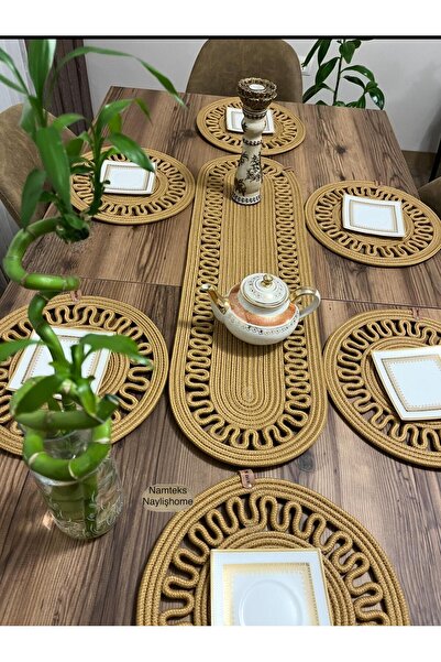 naylişhome iută, set de serviciu american, runner, supla, cadou, set de față ...