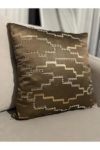 nissahome غطاء وسادة بنمط إفسون ذو ملمس هندسي على الوجهين