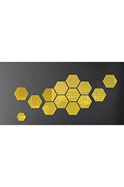 OEM Set 10 Oglinzi Design Hexagon AURII - Oglinzi Decorative Acrilice Cristal - Diamant - Fagure