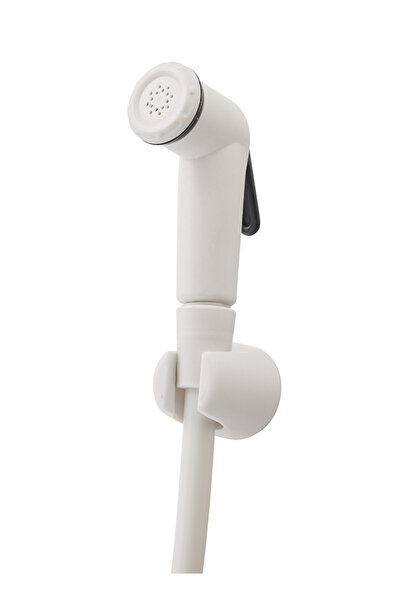 Lawazim Plastic Bidet Set White 1.2m Hose
