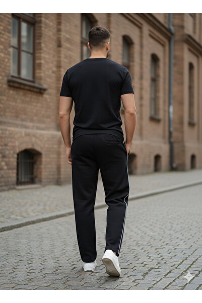 miadora cotton Baggy 3-Thread Inside Fleece-Lined Pocket B Printed Adjustable Leg Size Sweatpants