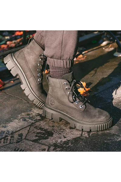 Timberland Γυναικείες Μπότες με Κορδόνια στη Μέση