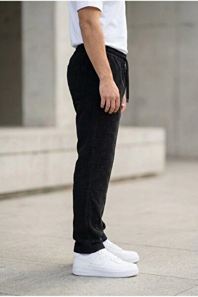 hello7 Men's Velvet Baggy Fit Pants