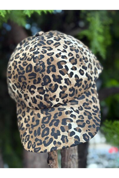 Axesoire 19017 Leopar Desen Kep Vizon Şapka