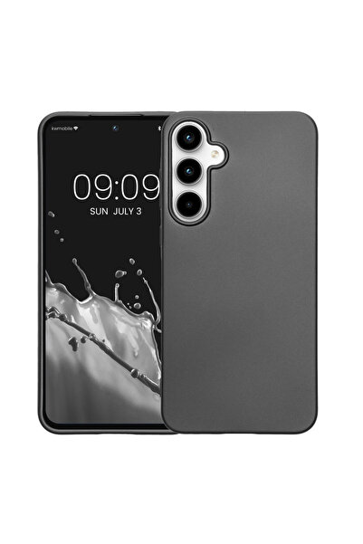 KWmobile Case for Samsung Galaxy A55 5G, Gray, Silicone, KWM000021MI009C