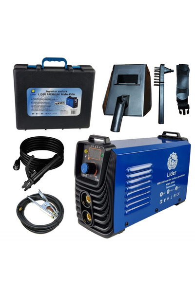 OEM Aparat de sudură cu invertor MX934 LIDER MMA450A 450Ah cablu electrod 3 m...