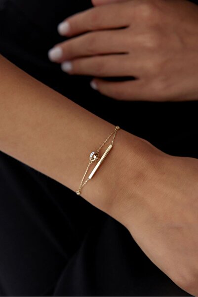 ADOR ALTIN ÜÇ RENK DÜĞÜM BİLEKLİK