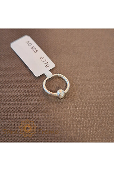 SaraTremo Silver nose stud with ball - premium luxury model