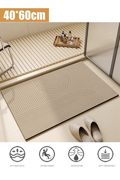 Generic Bathroom Mat 40*60cm Anti-Slip Floor Mat Absorbent Carpet Kitchen Sink Floor Toilet Door Mat