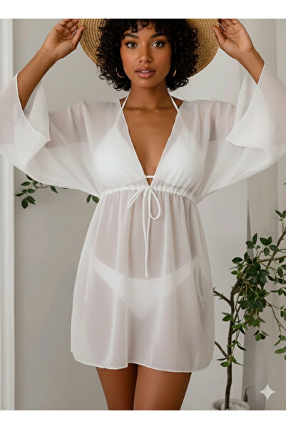 BF Bikini Fashion Chiffon Batwing Sleeve Pareo