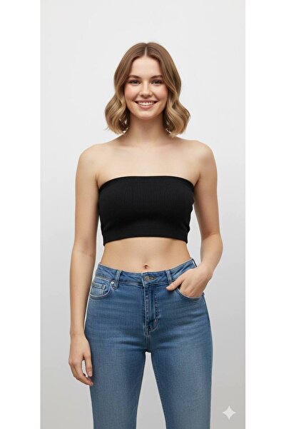 BRGCLOTHING Fitted Seamless Strapless Blouse