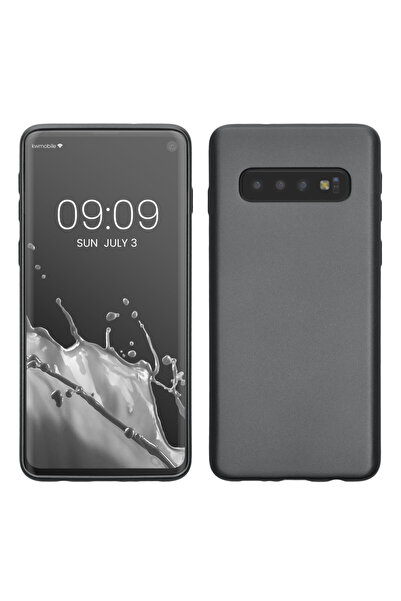KWmobile Case for Samsung Galaxy S10, Gray, Silicone, 47452.232
