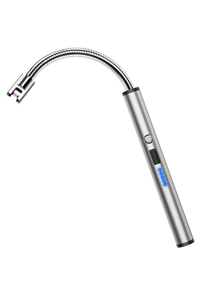 OEM Electric lighter with spring and long flexible neck ideal for lighting candles, stoves, ovens, fireplaces