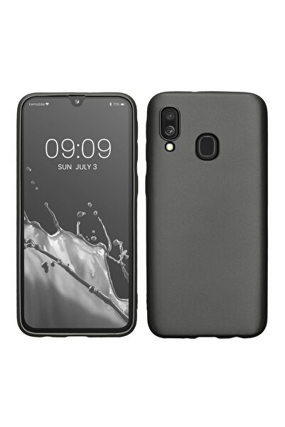 KWmobile Case for Samsung Galaxy A40, Gray, Silicone, 48546.232