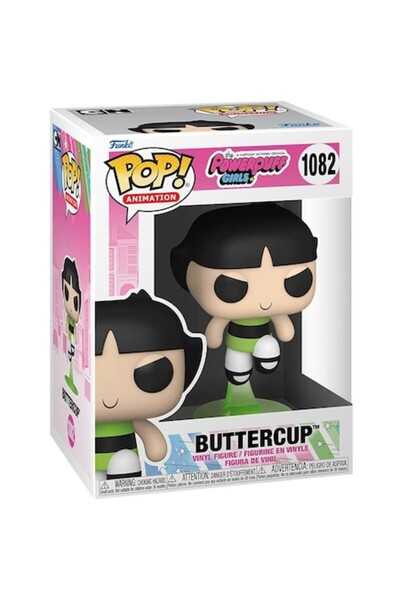 Funko Figurină Fetițele Powerpuff, Buttercup, Verde, 9,5 cm