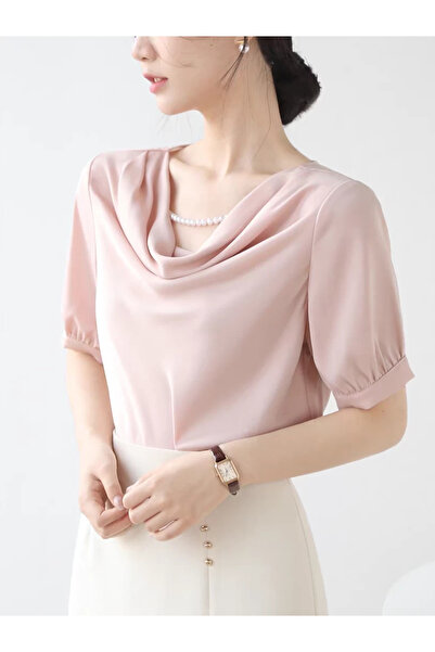 1way Casual satin blouse