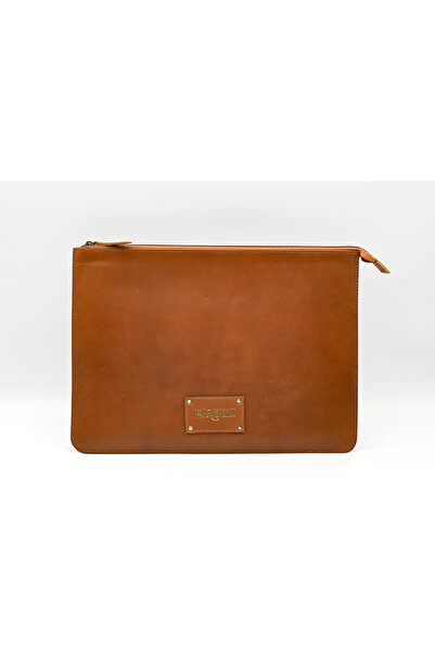 karenzi Premium Genuine Leather Pouch Laptop Sleeve | 14-inch Zippered Velvet Case