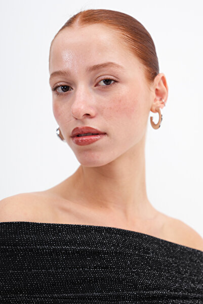 Addax Μπλούζα με λαμπερό νήμα Madonna B12523