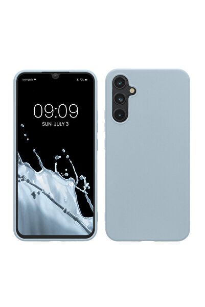 KWmobile Case for Samsung Galaxy A34 5G, Light Blue, Silicone, 60809.58