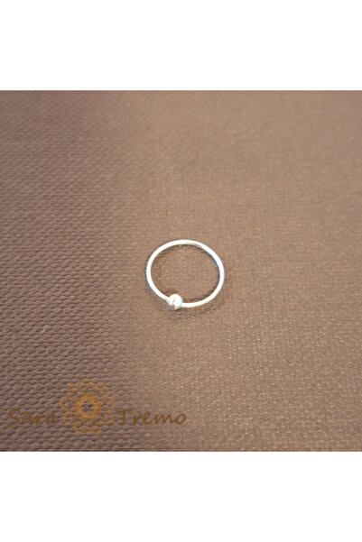 SaraTremo Silver nose stud with ball - premium luxury model