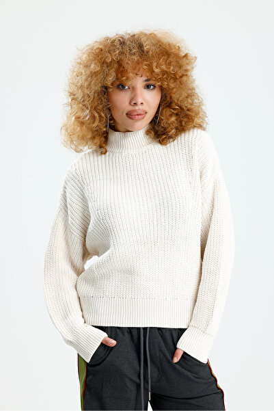 Figo Σελανίκη Πλεκτοποίηση ψηλός λαιμός oversized Γυναικείο Πουλόβερ