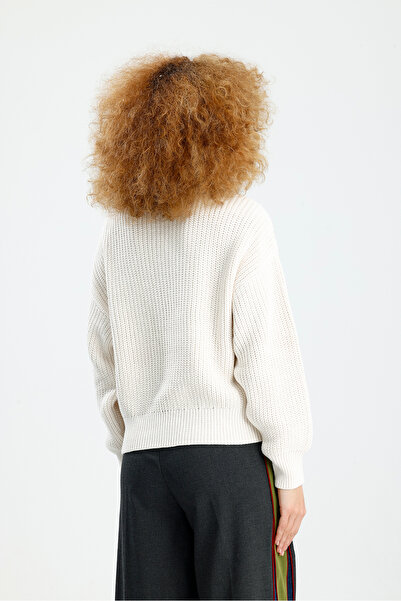 Figo Σελανίκη Πλεκτοποίηση ψηλός λαιμός oversized Γυναικείο Πουλόβερ