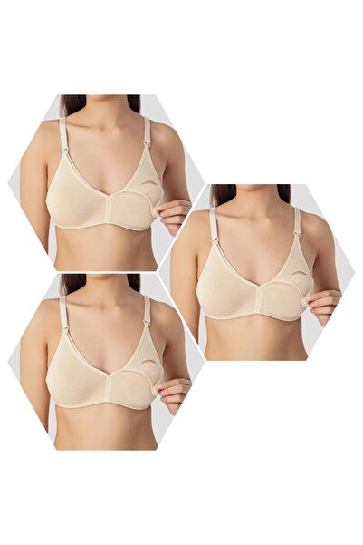 ARN HOMEWEAR Women's Cotton 3-Pack Breast Pads Nursing Bra