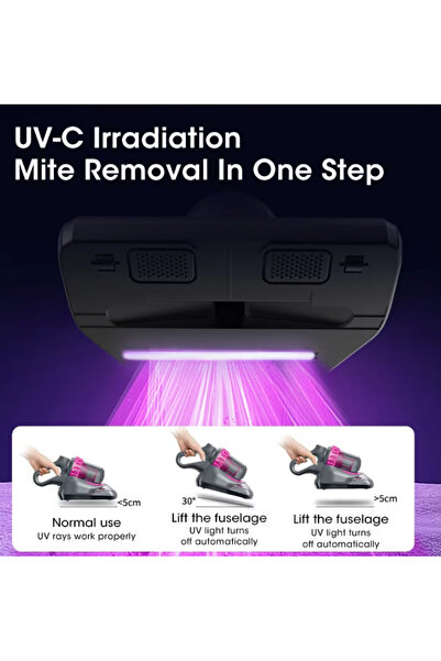 OEM Wireless anti-mite bed vacuum cleaner, deep cleaning, easy and maneuverable, 10000Pa