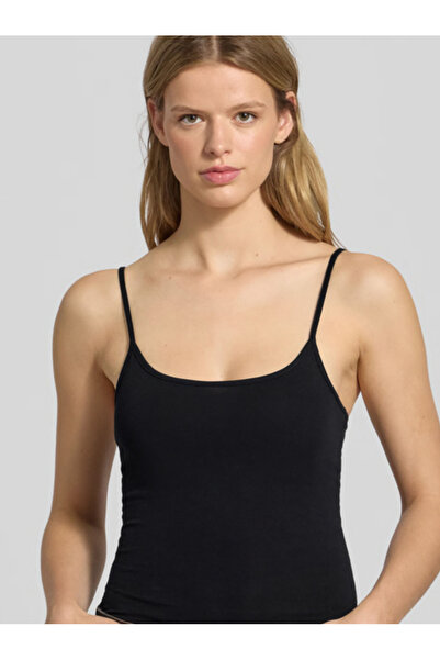 IPL Women's Black and White Skin Color Cotton Soft Thin Strap Tank Top (3 Pieces)