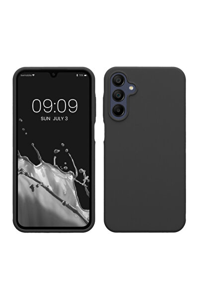 KWmobile Case for Samsung Galaxy A15 5G, Dark Gray, Silicone, KWM000021MF027C
