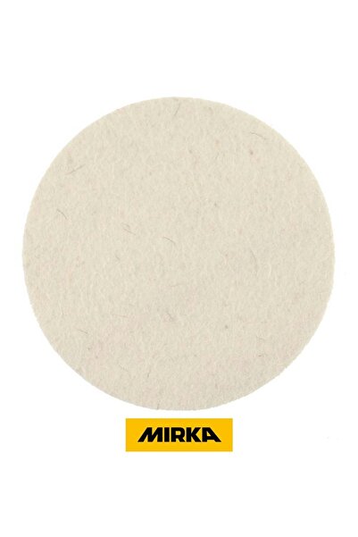MİRKA CAM KEÇESİ POLİSAJ PEDİ PASTA CİLA BEYAZ 125 MM 2 ADET