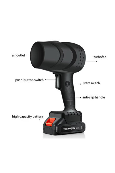 OEM Multifunctional air blower, self-charging, for grill, leaf and dust removal