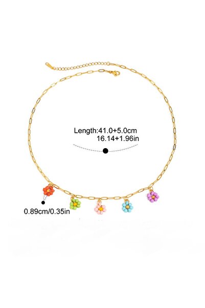 Just Pretty Corner قلادة من الذهب عيار 18 قيراطًا مطلية بالذهب عيار 18 قيراطً...