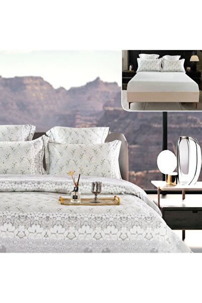 CHIRASO CHIRASO Lingerie Set, Thick Satin, 6 pieces, in box, with Fitted Sheet with ELASTIC 180x200+30cm