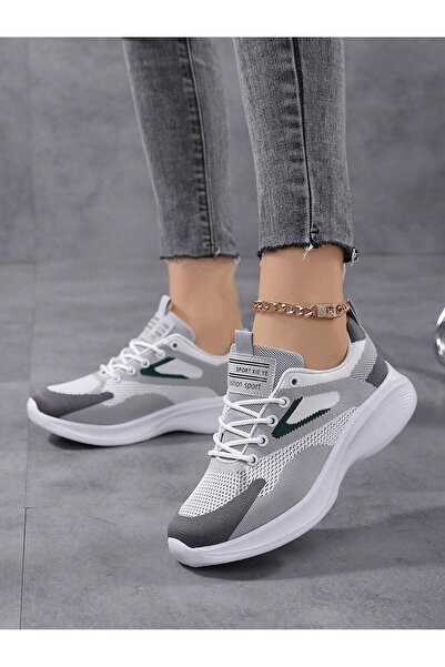 SOSENFER 跑步鞋女。舒适百搭户外轻便透气慢跑女鞋,时尚运动休闲鞋女