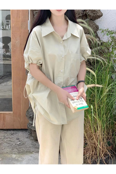 1way Women's shirt with tie sleeves