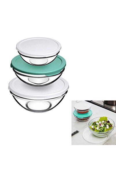 Paşabahçe Storage Kit, 2500 + 1700 + 1135 Cc 3 Pieces