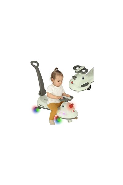 Three top online Trotinetă electrică LED Swing FIX S1 cu mâner gri, max. 65 kg