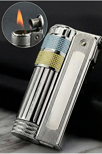 Silvio Monetti Orijinal Benzinli 6700 Muhtar Çakmağı Gümüş Sarı Mavi Detaylı ...