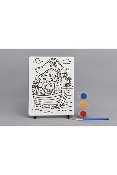 Bebek Özel لوحة نموذجية خشبية قابلة للطلاء للأطفال مع حامل موديل 017