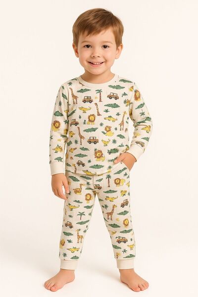 YİGİT BUTİK Σετ πιτζάμες για αγόρια με σχέδια χαρακτήρων
