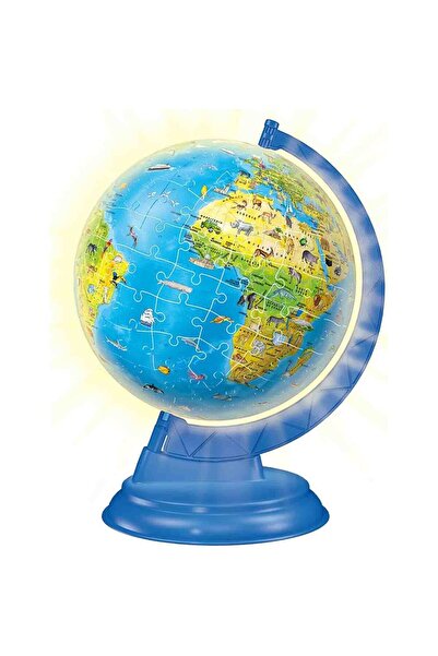 RAVENSBURGER 3D Illuminated World Globe Puzzle, 180 Pieces,