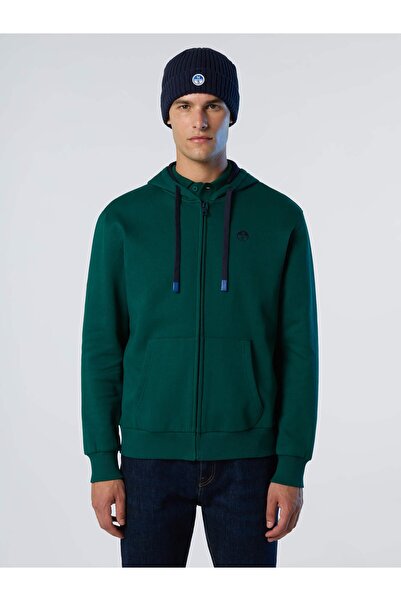 North Sails Tam Boy Fermuarlı Kapüşonlu Sweatshirt