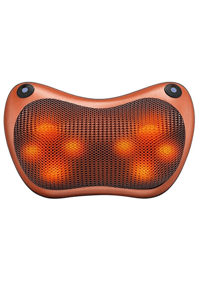 OferteTop Pernă cu Masaj Rotativ și Încălzire pentru Gât și Spate, Ideală pentru Acasă și Mașină