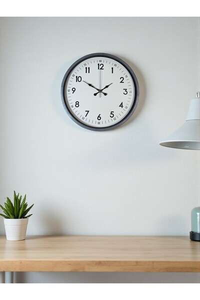 Hangora Zentime 36 cm Gray Decorative Wall Clock