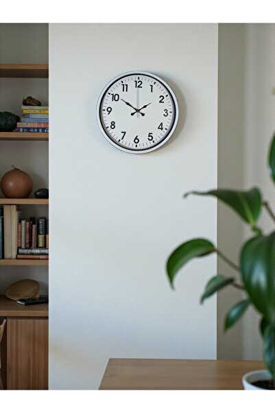 Marsilyan Zentime 36 cm White Decorative Wall Clock