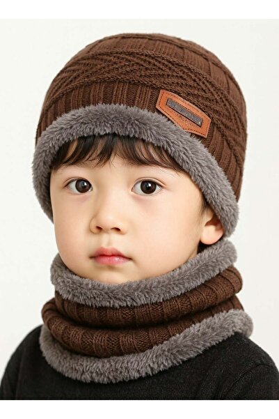 SARAOONT Kids Winter Hat and Scarf Set, 2 Pc, Ages 3-13, Knit Beanie with Plu...
