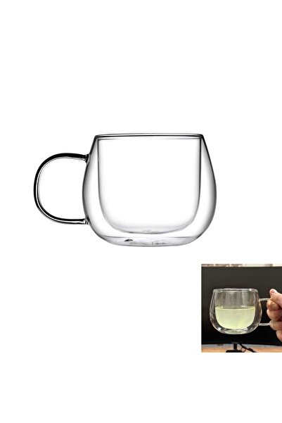 Paşabahçe Çift Cam Kupa Bardak 400 cc Tekli